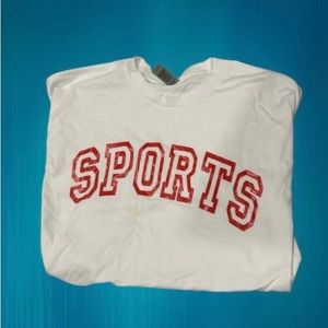 Sports White Tshrit